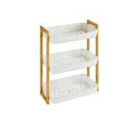 Etagère petit format 3 niveaux blanc bambou Natureo 5five Blanc