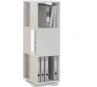 Étagère Pivotante "3 Compartiments" 108cm Blanc
