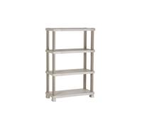 Plastiken Étagère plastique 90 x 45 x 141 cm, 4 étages, beige