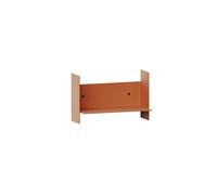 Étagère PLI en Acier, 30 Cm, Rouge Mandarine
