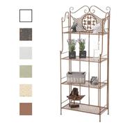 Etagère pliable - CLP - Anika - Fer forgé - 4 espaces de rangement - Style antique 153 cm