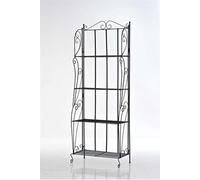 Etagère pliable Lea avec 4 surfaces de rangement , Noir