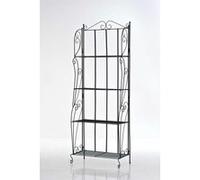 Etagère pliable Lea avec 4 surfaces de rangement , Noir Noir G