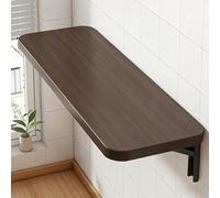 Étagère Pliable Murale, Table Pliante Flottante pour buanderie, Support Solide, Gain de Place pour la Maison, Le Bureau, la Chambre à Coucher, la Cuisine Brown 80x40cm/31.5x15.7in