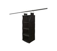 Etagère Pliable Souple à Suspendre en Tissu Gris 4 Casiers - KENON -