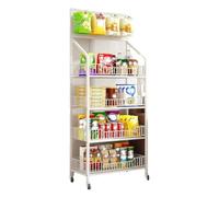 Étagère polyvalente avec roulettes et crochets - Support de collation sur pied pour marchés et maisons - Parfait pour organiser des collations, des confiseries et plus encore