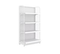 Étagère polyvalente pour gondole - Présentoir mural avec grille étagères de supermarché pour épicerie et dépanneurs