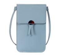 Étagère Porte-monnaie Porte-clés sac à bandoulière à bandoulière réglable avec fenêtre de téléphone portable visuel dames sac à bandoulière décontracté Lunch Pour Hommes Travail (C, One Size)