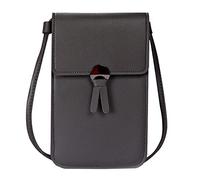 Étagère Porte-monnaie Porte-clés sac à bandoulière à bandoulière réglable avec fenêtre de téléphone portable visuel dames sac à bandoulière décontracté Lunch Pour Hommes Travail (D, One Size)