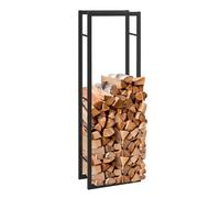Étagère pour bois de cheminée Porte bûches Pour l'intérieur et l'extérieur 80 x 25 x 100 cm
