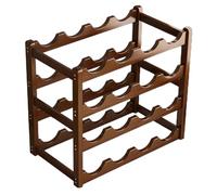 Étagère pour bouteilles de vin - Étagères d'exposition polyvalentes pour support de vin | Porte-bouteilles empilables | Support portable pour vin | Support pour étagère à vin à 4 niveaux | Étagère à