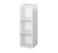 roba Étagère de Rangement à 3 Cases Compatible avec les Commodes à Langer - Étagère sur Pied pour Combler le Vide sous la table à Langer - Bois Laqué Blanc