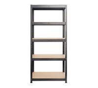 Étagère pour charge lourde Meuble de rangement Noir 5 Étages 150 x 70 x 30 cm Charge Max : 1250 kg