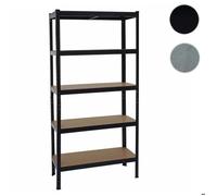 Etagère pour charges lourdes HWC-E33 métal 180x90x40cm noir