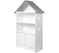 Étagère pour enfants avec porte en bois verrouillable blanc-gris Helloshop26 19