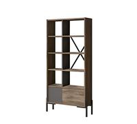 Étagère pour Livres 100% Truciolare impiallacciato melaminico couleur Marrone Anthracite