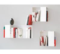 Etagère pour livres Box vonbox blanc, Designer Matthias Hartmann, 30x30x15 cm