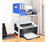 Étagère pour Micro-Ondes, avec Crochets, étagère de Cuisine, Étagère à épices, Plan de Travail, étagère de Boulangerie,Étagère à Micro-Ondes Organiseur pour cuisi (40/64 * 45 * 36,5 cm-Blanc)