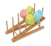 Étagère pour puzzle en bois naturel, 4 niveaux, support pour puzzle | Organiseur flexible pour enfants, support pour puzzles en bois, étagère de sol compacte, espace de rangement