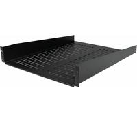 Étagère Pour Rack Serveur 2U - Plateau Cantilever Universel Ventilé Pour Armoire D'Équipement Réseau 19"" - Acier Haute Résistance - Poids Max 23Kg - 55,8Cm De Profondeur (Cabshelf2[Audio3776]