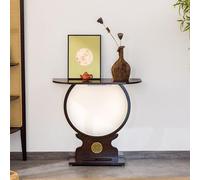 Étagère Pour Statue De Bouddha Avec Éclairage LED Intégré, Table D'offrande De Niche À Usage Domestique, Présentoir Décoratif Au Design Circulaire Et Meuble Pratique Pour Hall D'entrée Ou Salon
