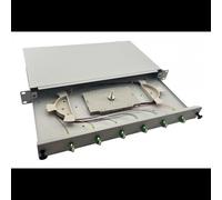 Étagère rack Helos 375550 1U gris pour montage en baie serveur 19 pouces
