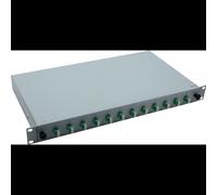 Étagère rack Helos 375552 1U 19 pouces gris pour montage en baie serveur avec fixation standard