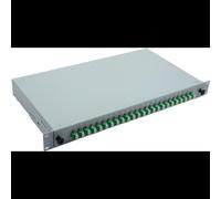 Étagère rack Helos 375554 1U 19 pouces en acier gris pour montage en baie serveur