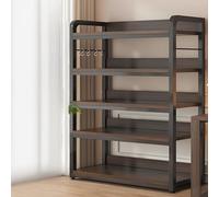 Étagère Rangement au Sol, Organisateur de Rangement Murale pour Chambre à Coucher, Bureau, Convient pour la Maison, étagère latérale Peu encombrante, bibliothèque Lourde(64 * 40 * 139cm)