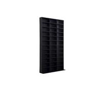 HOMCOM Rangements pour CD et DVD, étagère Rangement, capacité Max. 1116 CD/528 DVD, 36 Compartiments et étagères réglables, pour Bureau, Salon, Chambre, 102 x 23,5 x 195 cm, Noir
