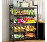 Etagere Rangement Mobiles pour Four à Micro Ondes, Etagere pour Micro Onde pour Appareils électroménagers, Fruits et Légumes, Chariot Utilitaire Métallique à roulettes