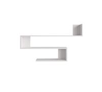 Étagère Rebecca Mobili Limba 71,5x120x14,5 Panneau de particules Blanc Moderne