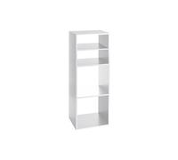 Paris Prix Étagère Five 2 grandes et 2 petites cases L34,4×P32×H100,5 cm Bois Blanc