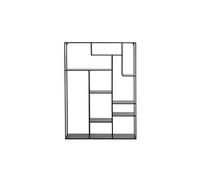 Etagère Rectangulaire en Métal "Rack" 150cm Noir