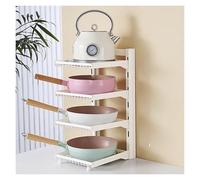 Étagère réglable avec séparateurs amovibles - Organiseur d'ustensiles de cuisine pour comptoir de cuisine et armoire de rangement