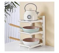 Étagère réglable avec séparateurs amovibles - Organiseur d'ustensiles de cuisine pour comptoir de cuisine et armoire de rangement