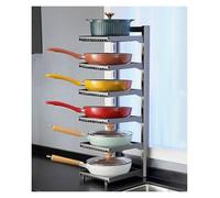 Étagère réglable avec séparateurs amovibles - Organiseur d'ustensiles de cuisine pour comptoir de cuisine et armoire de rangement