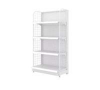Étagère réglable pour gondole de vente au détail - Design grille pour une visibilité optimale des produits dans les dépanneurs et les supermarchés