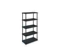 iTools - Etagère résine Noire 5 tablettes L61xP31xH172 cm Charge 30kg par Tablette