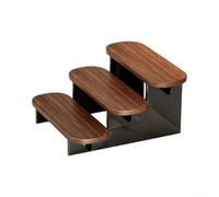 Étagère robuste en MDF pour cosmétiques - Blanc (noir) | Option de finition blanche, design étagé, facile d'accès, décoration de coiffeuse, surface résistante aux rayures