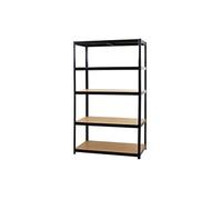 Etagère robuste HWC-E33, pour rangement,acier,charge maximale 875 kg, 5 étagères noir 200x120x60cm