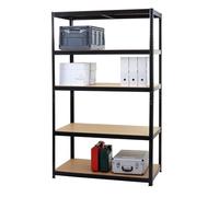 Etagère Robuste Hwc-E33, Pour Rangement,Acier,Charge Maximale 875 Kg, 5 Étagères Noir 200x120x60cm Multicolore