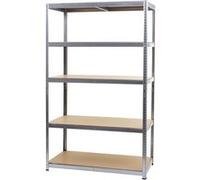 Etagère robuste MENDLER HWC-E33 galvanisé 200x120x60cm Gris G