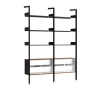 Étagère Rombe avec élément d'armoire configuration E IF3 & IF6 WxHxD 165x223x36cm
