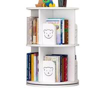 Étagère Rotative À 2/3/4/5 Niveaux Organiseur De Livres Rotatif Maison Bureau Salle Classe Support Rangement Livres Peu Encombrant, Présentoir Cadeau Amoureux Livres(2 Layers)