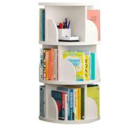 Étagère rotative à 3/4/5/6 Niveaux, étagère Simple Multicouche for la Maison, étagère de Rangement for Le Salon, adaptée au Salon, au Bureau, à l'école(White,95 * 46cm)