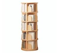 Étagère rotative à 360° en bois massif, bibliothèque autonome pour bureau à domicile, étagère de sol à 6 niveaux nizer (taille : 46 x 160 cm) - Solution de rangement élégante