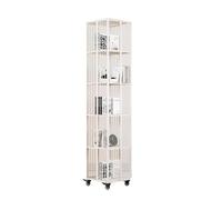 Étagère rotative en métal avec roulettes - 3/4/5 niveaux de rangement pour la maison et le bureau