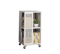 Étagère Rotative, Support De Rangement For CD En Acier À 2/3/4 Niveaux, Support De Rangement Rotatif Mobile Au Sol For Chambre À Coucher,Salon,Bureau,Bibliothèque (comprend Uniquement La Bibliothèque)