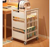 Étagère rotative unique en métal - Design ouvert pour bureaux, salons, chambres et bureaux - Solution de rangement élégante pour économiser de l'espace pour la maison et le bureau